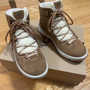 UGG Lakesider Heritage Ankle Boots, Size 8, Chestnut